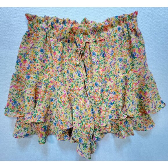 Dress Forum Los Angeles Womens Casual Floral Skort Lightweight Size M Multicolor - Picture 1 of 11